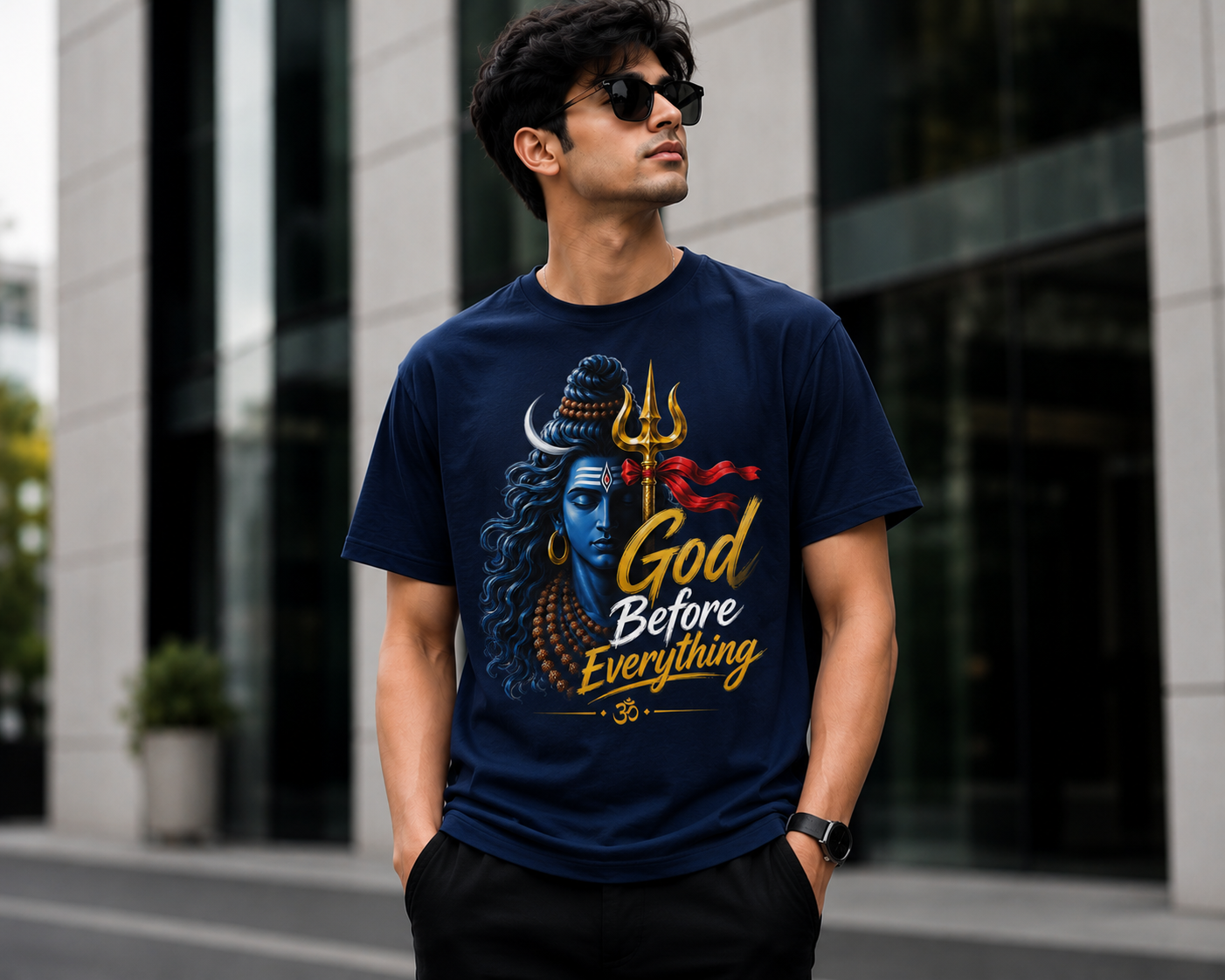 God Before Everything Mahadev T-Shirt for Men & Women
