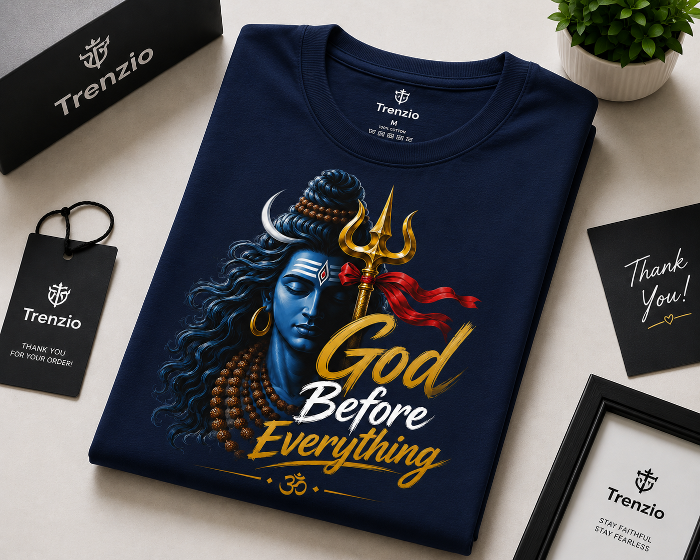 God Before Everything Mahadev T-Shirt for Men & Women